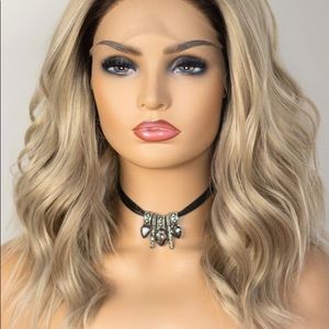 Kryssma blonde ombré lace front wig (synthetic)